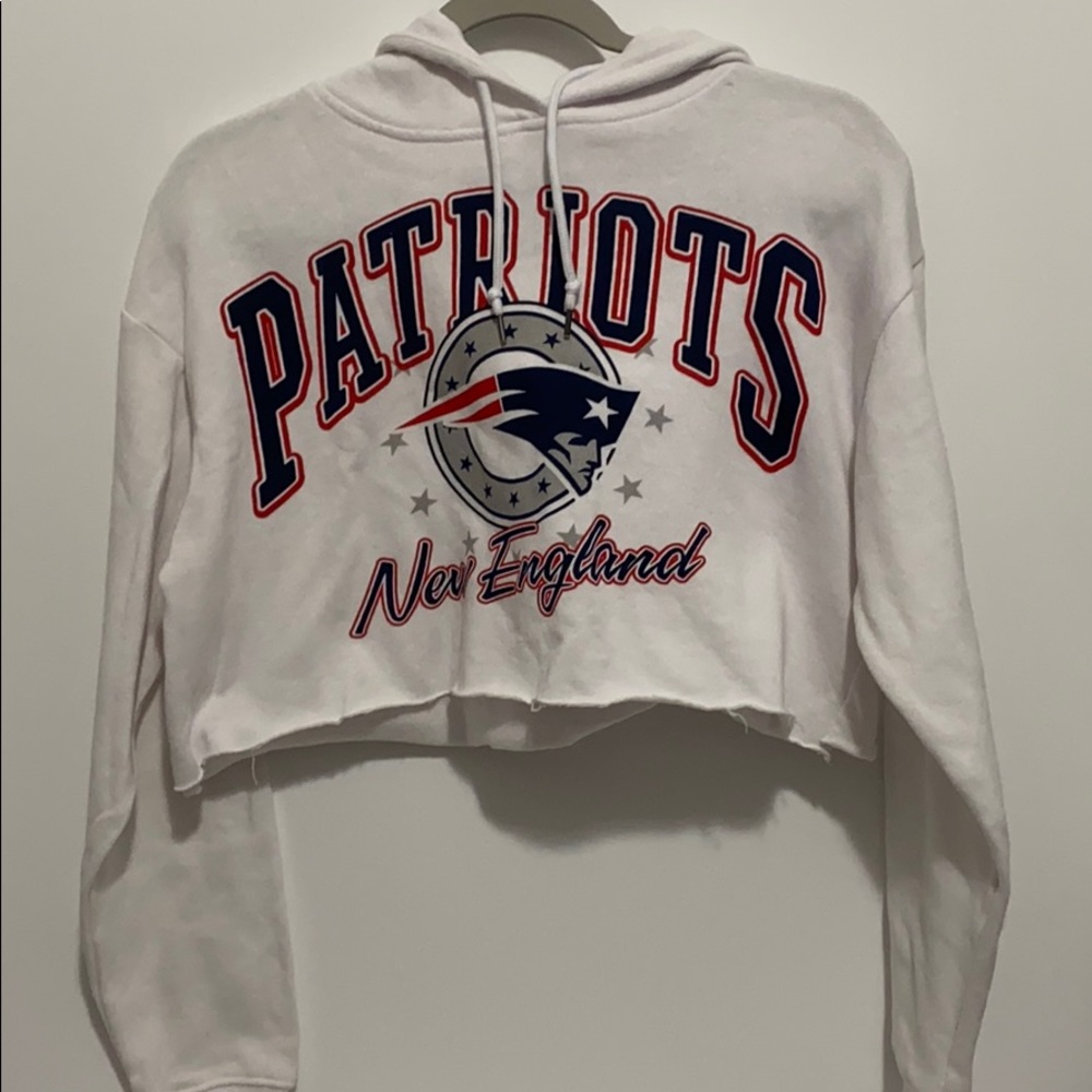 New England Patriots Crop-Hoodie